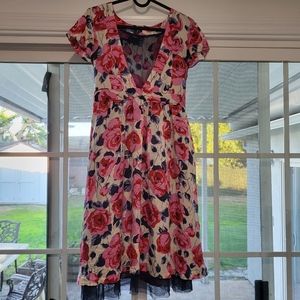 Free People floral silk